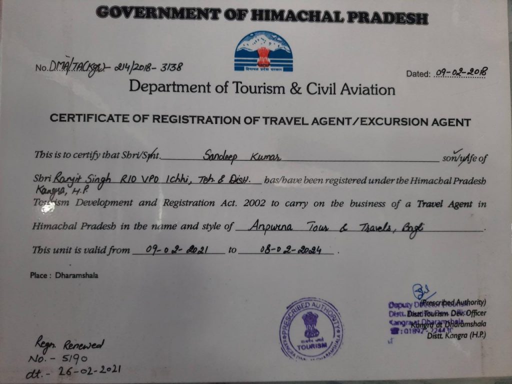 Authorized Taxi Operators in Dharamshala